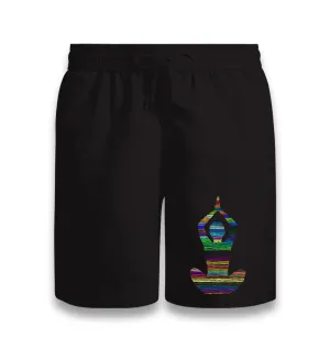 Yoga - Lines Black Shorts