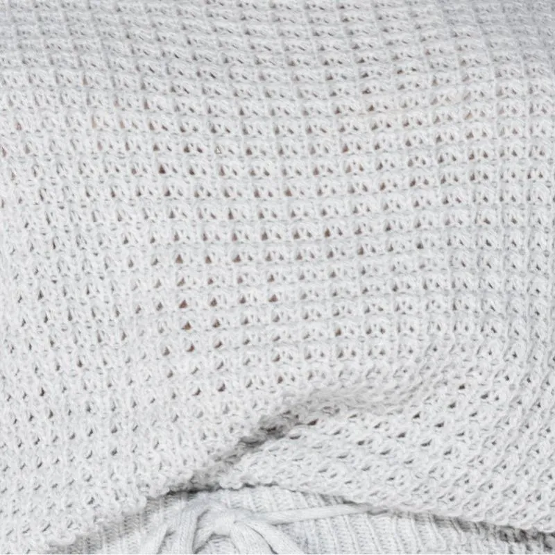 You Gots To Chill Waffle Knit Short Set in Grey